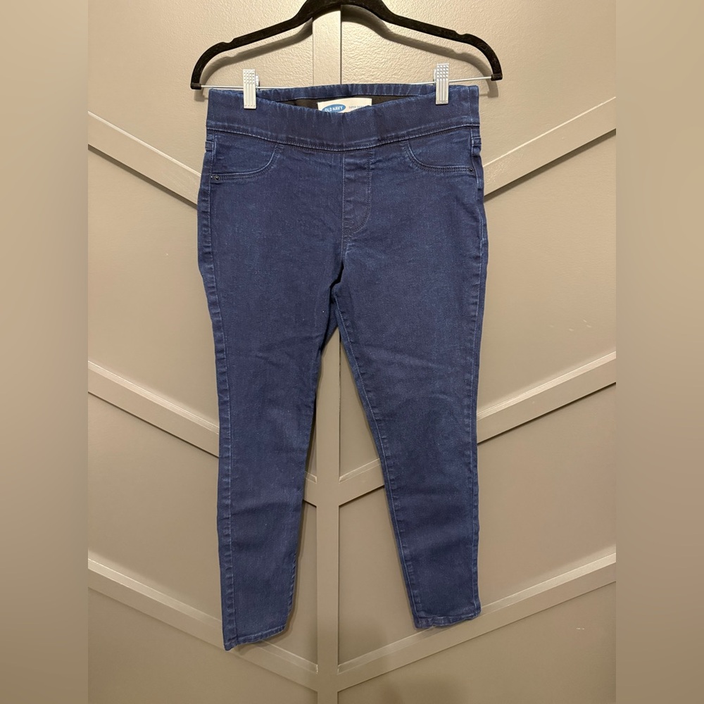 🎃Old Navy Super Skinny pull-on Dark Blue Jeggings